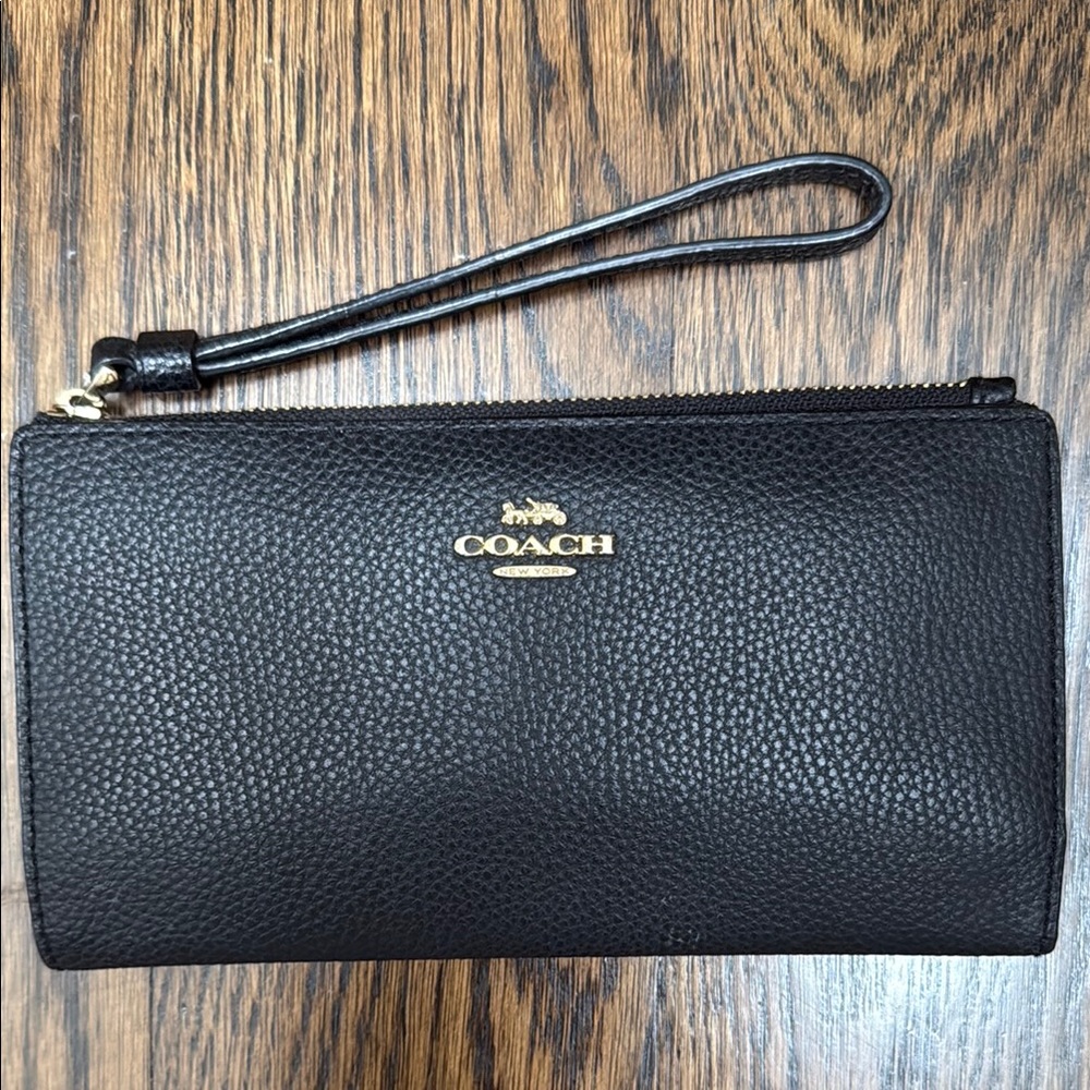 Coach Black Wristlet Clutch